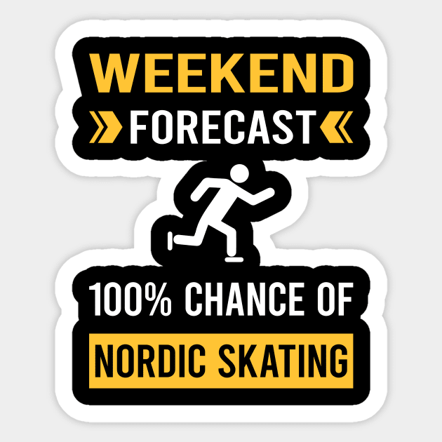 Weekend Forecast Nordic Skating Skate Skater Sticker by Good Day